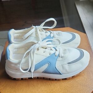 Rachel Zoe Sneakers Sophie Retro Casual Shoes Lace Up Fashion Blogger 8.5